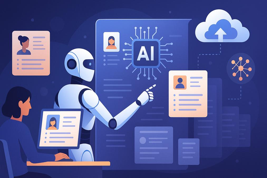 AI hiring illustration
